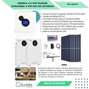 Kit Solar Off Grid 10