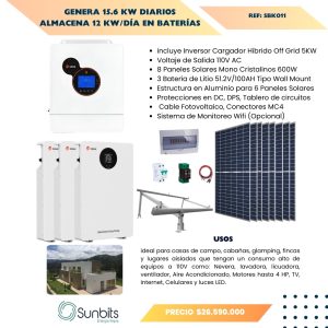 Kit Solar Off Grid 12