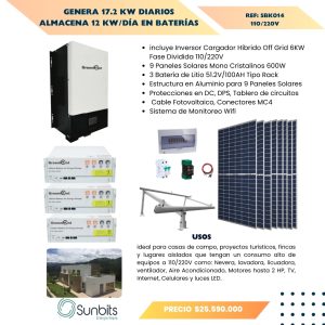 Kit Solar Off Grid 15