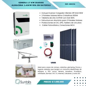 Kit Solar Off Grid 17