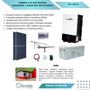 Kit Solar Off Grid 18