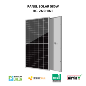 PS Monocristalino 580W HC 16BB N DV Marca ZNSHINE